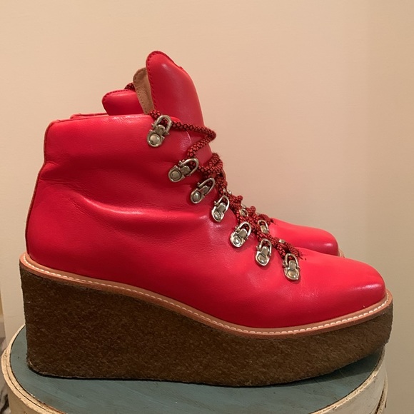 Free People + Jeffrey Campbell Hiker Platform Boots - Picture 3 of 9